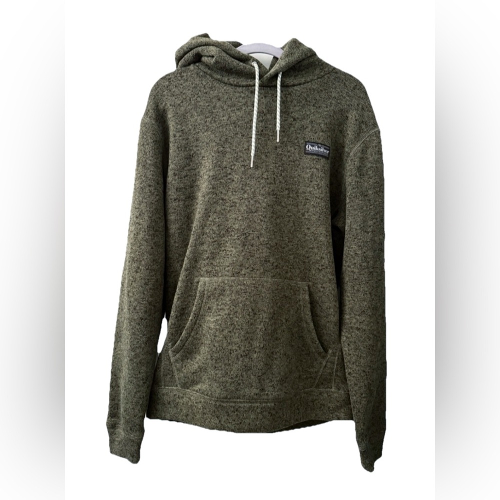 Quiksilver Green Pullover Hoodie Men’s Medium Surf Skate Streetwear